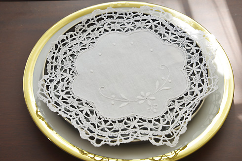 Southern Hearts Cluny Lace Doilies. 9"x9" Round Cluny Lace